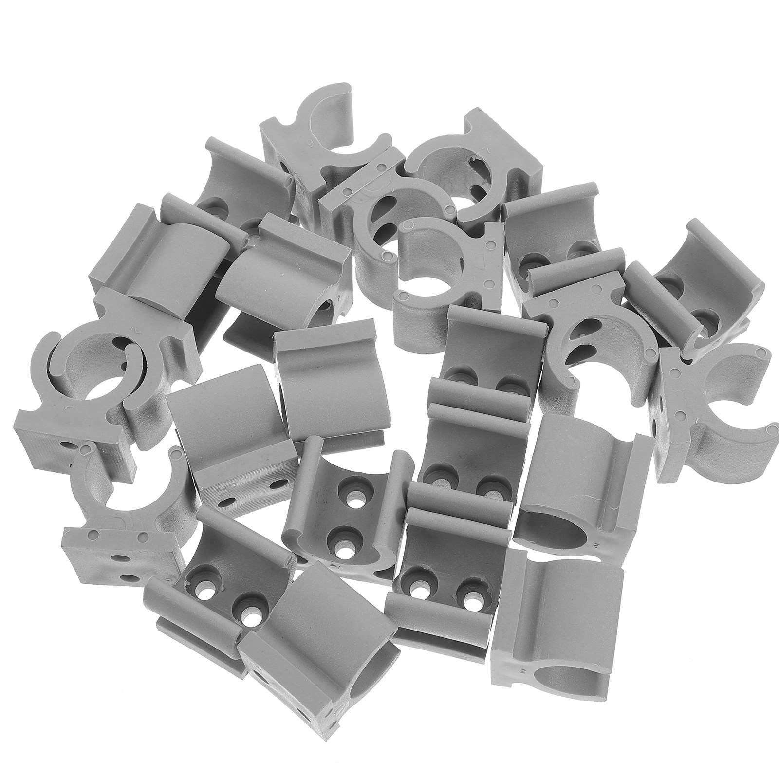 Plastic Pipe Clip - 24Pcs Wheelchair Commode Chair U Shape