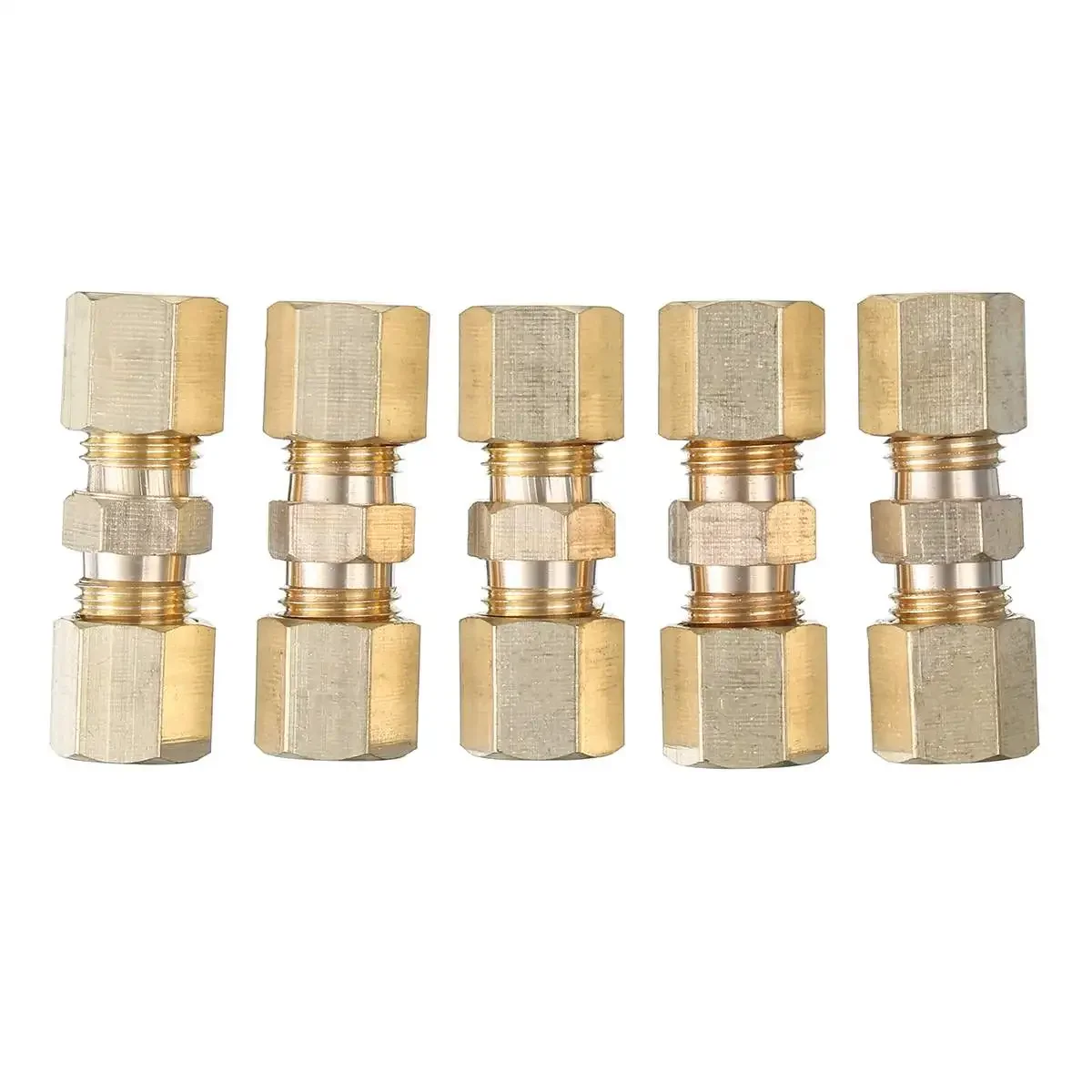 5pcs Brass Brake Line Union Fi - Compression Fitting Brass review and price