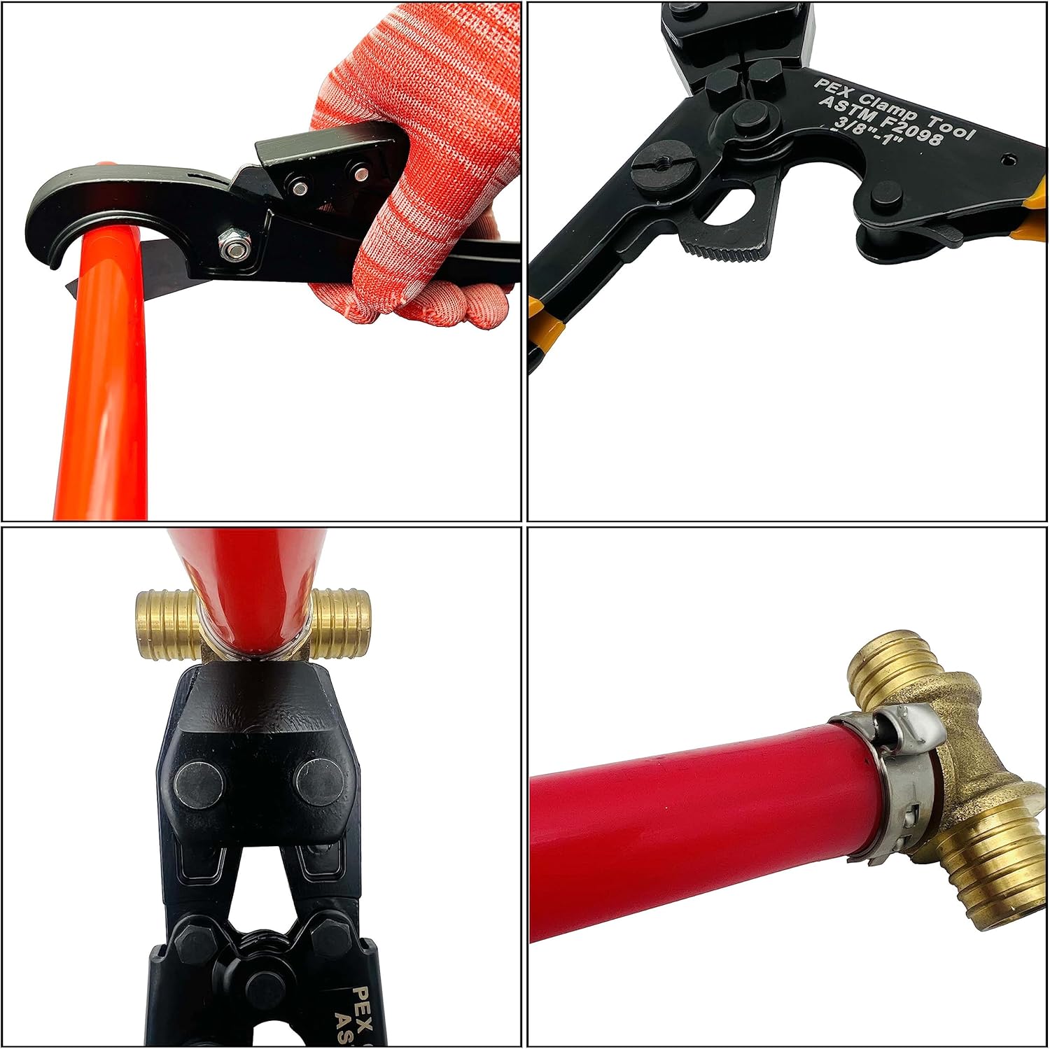 PEX Pipe Clamp Crimping Tool w - Pipe Cutter Ratchet review and price