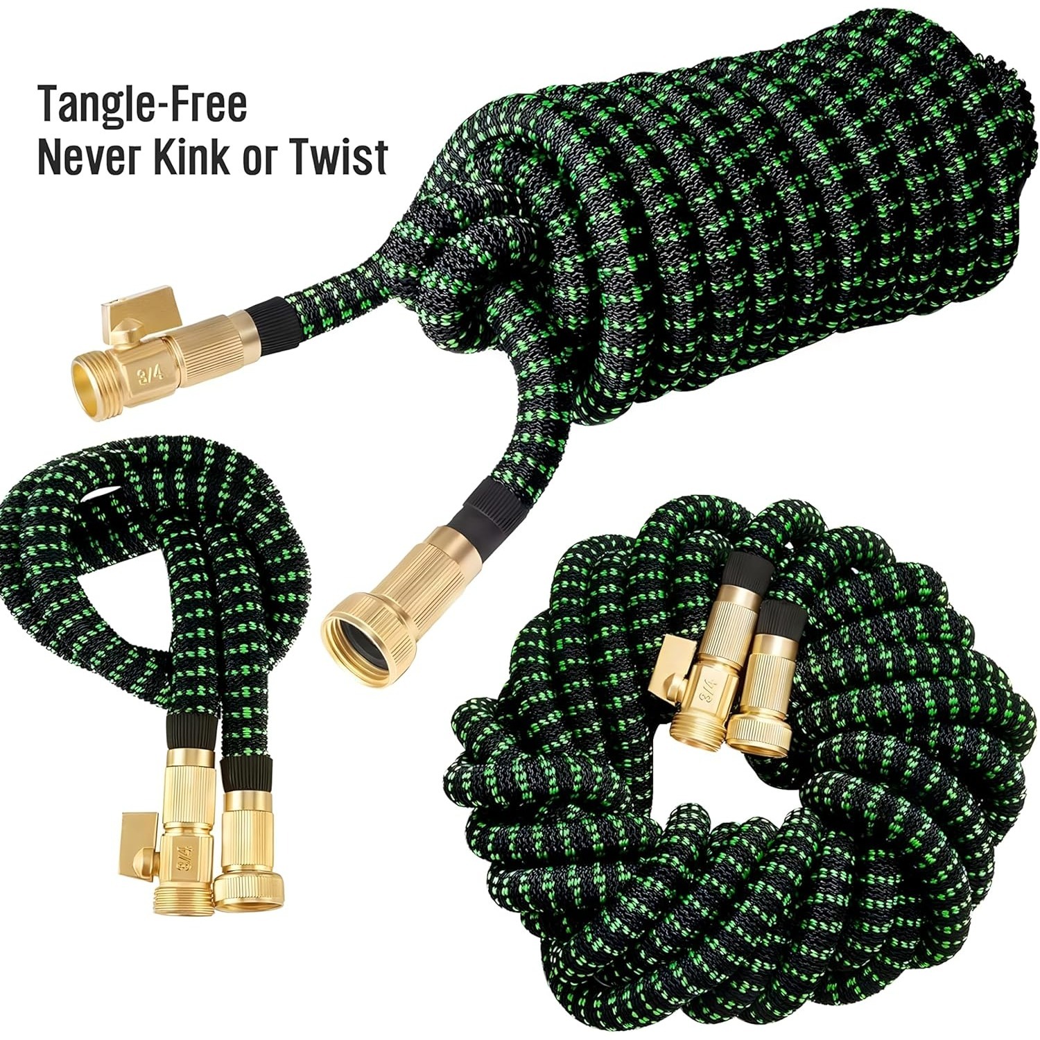 Non-Expandable Garden Hose wit - Flexible Hose Braided review and price
