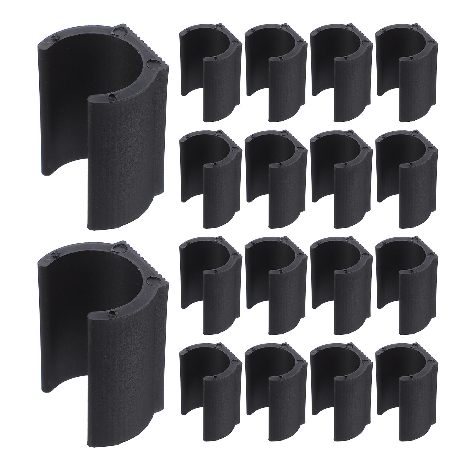 20Pcs Chair Pipe Clamp Black P - Plastic Pipe Clip review and price