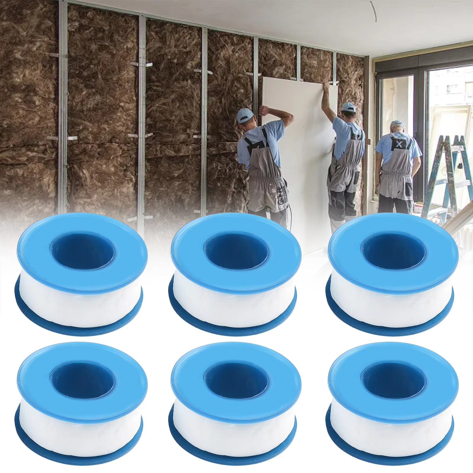 6Pcs PTFE White Threaded Seali - Ptfe Tape Thread review and price