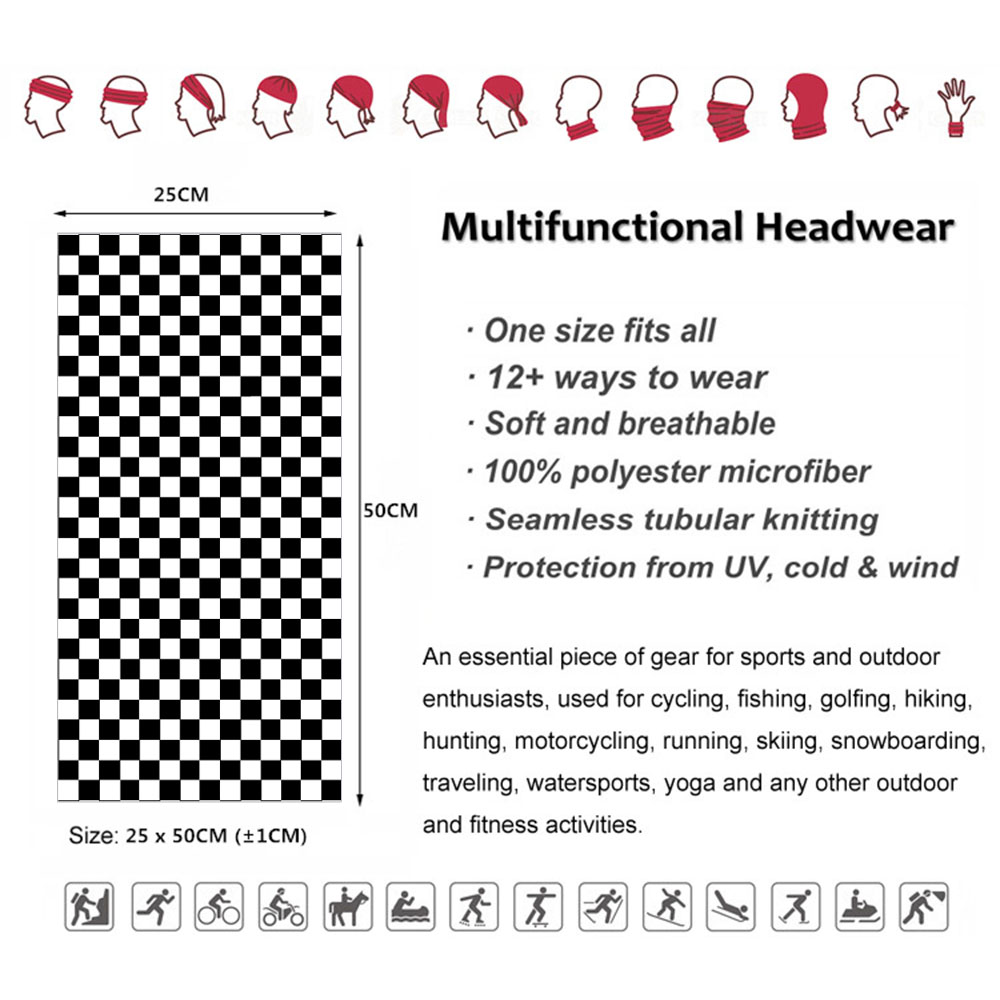 Checkered Ska Printed Headband - Pipe Bending Spring review and price